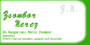 zsombor mercz business card